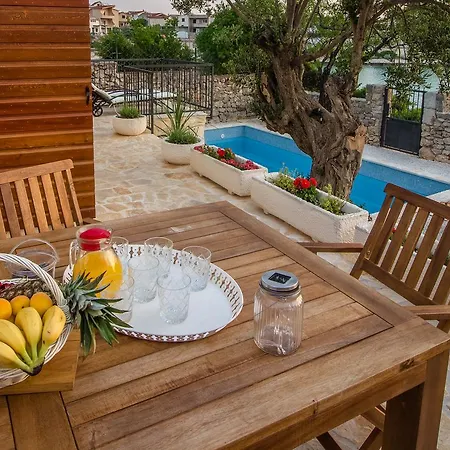 With Pool First Row To The Sea And In Front Of The Beach Rogoznica (Sibenik-Knin)